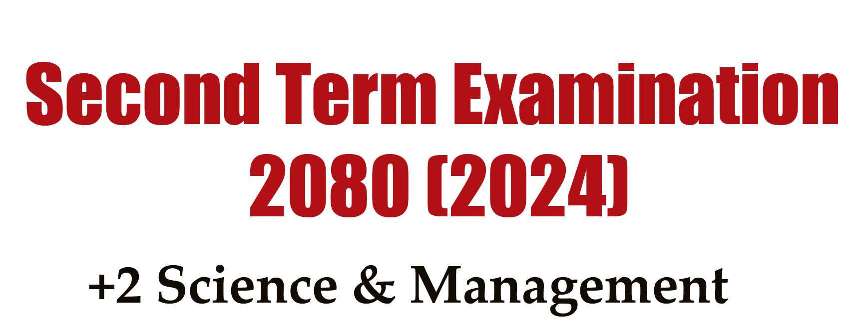 SECOND TERM EXAMINATION 2080 Seat Plan